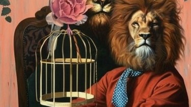 “El dominio encantado. El león y la jaula” - Rene Magritte, 1937.