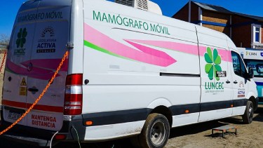 Mamógrafo móvil en Piedra del Águila.
