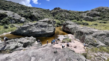 Toboganes del río Yuse en Córdoba. Foto gentileza. 