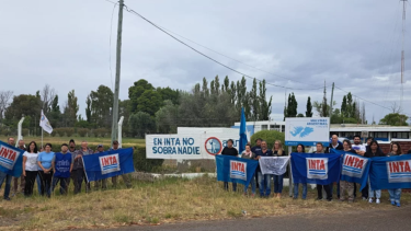 Trabajadores del INTA en alerta. Foto: gentileza El Chubut.