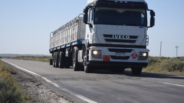 Desniveles en la Ruta 22, cerca de Chelforó. (Foto: Andrés Maripe)