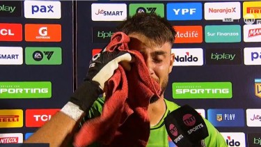 Felipe Zenobio se emocionó tras la ovación del público de Tigre.