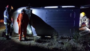 Vuelco en la Ruta 3 cerca de Las Grutas: dos heridos de Buenos Aires derivados al hospital