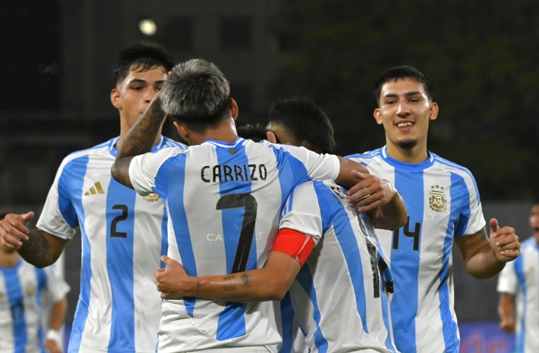 Argentina se mide ante Colombia en el Sudamericano Sub 20. Foto: @Argentina.