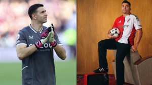 El Dibu Martínez no perdonó a Marcos Acuña tras presentar la nueva camiseta de River: «Ahora&#8230;»