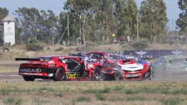 Benvenuti (96) e Impiombato se llevaron la peor parte del accidente. (Marcelo Ochoa)