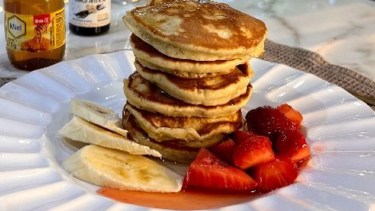 Panqueques souffle de banana facilísimos