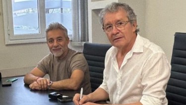 Cuesta y Severini, parte de la cúpula de la cooperativa.