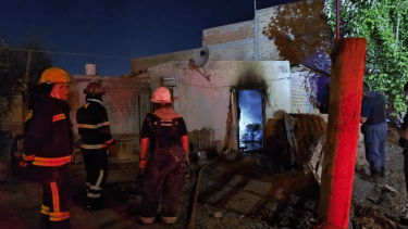 Incendiaron una casa para robarla. Foto: Centenario Digital 