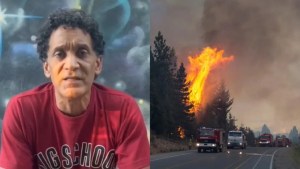 Diego Alonso, «el Pollo» de Okupas, perdió su casa en los incendios de El Bolsón: su pedido de ayuda