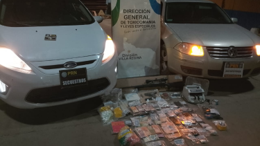 Detienen a dos hombres que distribuían droga en Río Negro: secuestran cocaína y armas