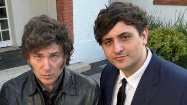 Fran Fijap y Javier Milei