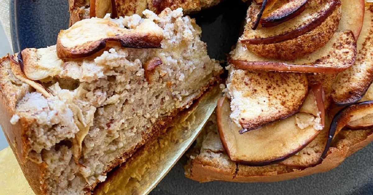 Una propuesta sana, rica que se hace en pocos minutos: torta de manzana