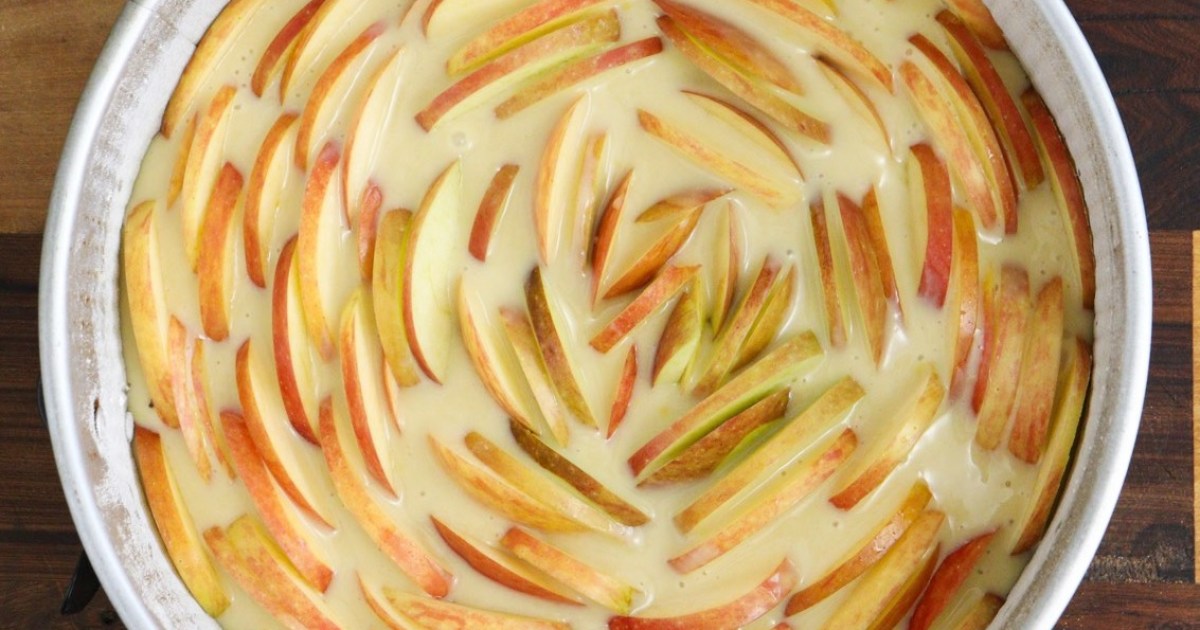 Receta sencilla de torta de manzanas para principiantes