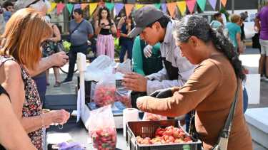 Nueva Feria de fruta fina en Neuquén este miércoles. Foto: Florencia Salto