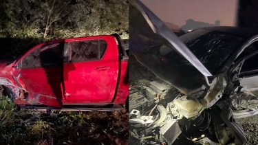 Choque frontal en Ruta 40, cerca de El Bolsón: cuatro personas fueron trasladadas al hospital