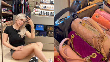 Wanda Nara y su impresionante colección de carteras