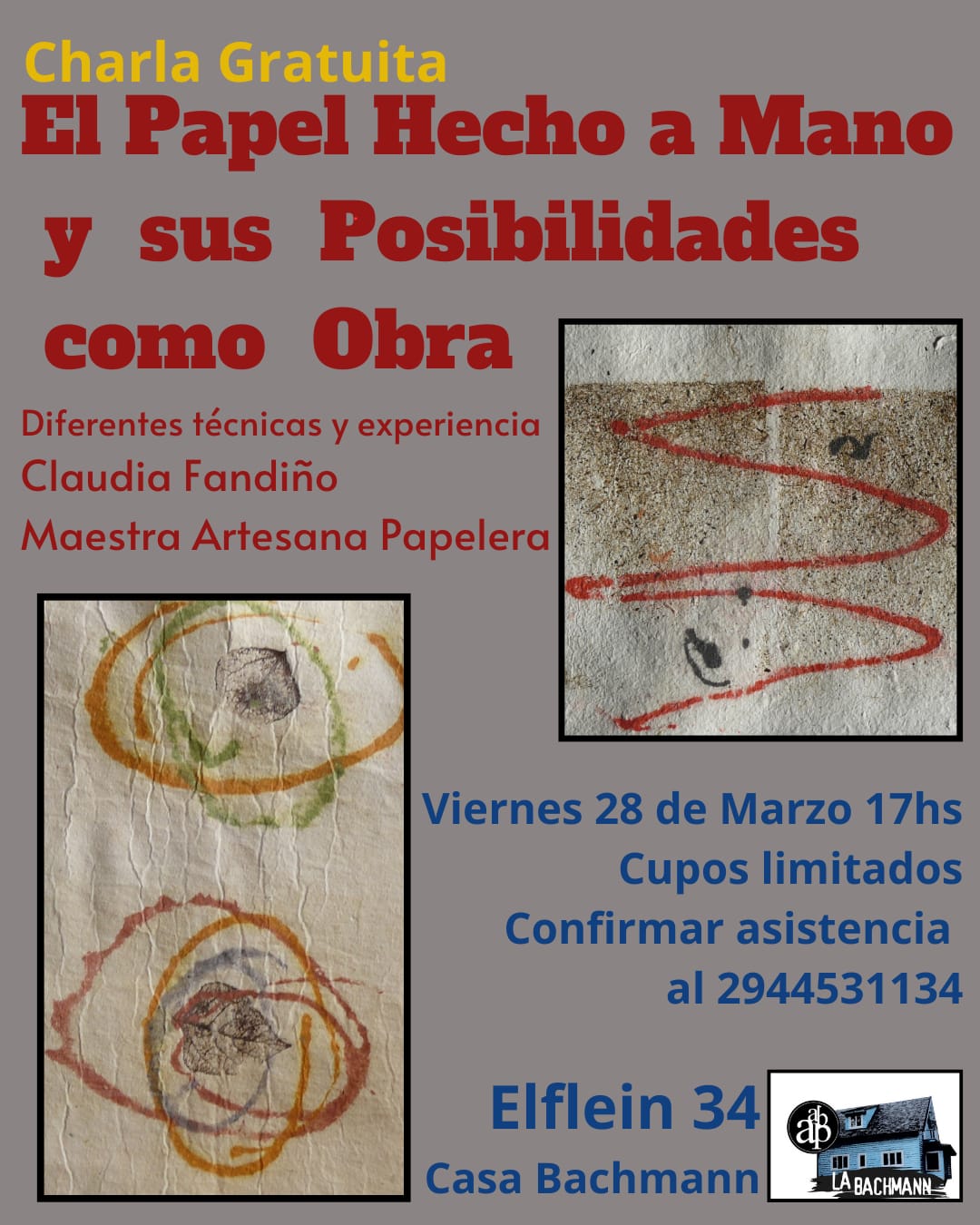 Charla sobre papel artesanal