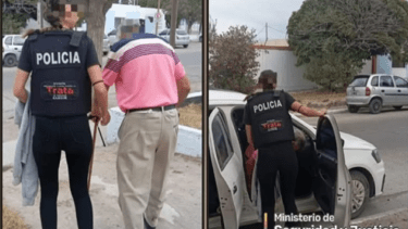 Rescate del hombre en Chubut. Foto: gentileza.