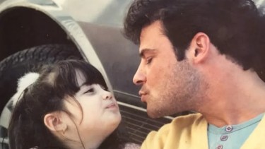 Florencia Torrente y su papá