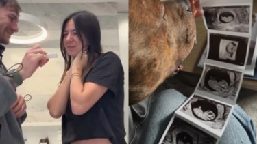 Mac Allister y Ailén Cova, en la "dulce espera".