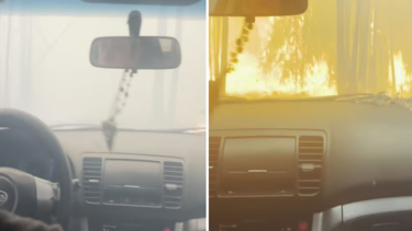 «¡Tenemos que salir!»: el estremecedor video de una familia escapando del incendio en Chile