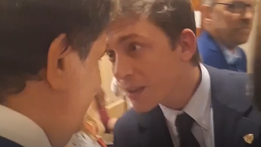 El momento en el que Santiago Caputo amenazó a Facundo Manes.