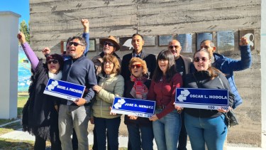 Esta mañana hubo acto en el Espacio de la Memoria de Cutral Co. La marcha es a la tarde (Foto: Andrea Vazquez)
