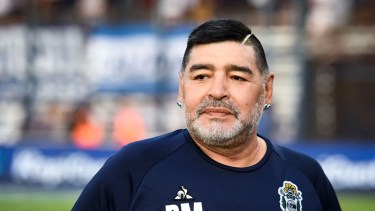 Diego Maradona.-