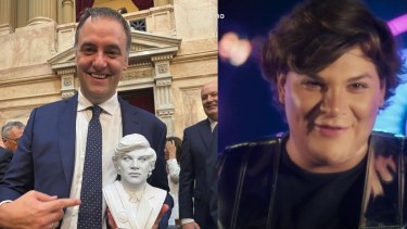 Estatua de Milei parecida a Emma Vich.