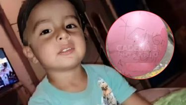 El globo fue hallado la semana pasada y reavivó el caso de Loan. 