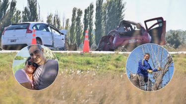Cuatro personas murieron por un choque frontal en la Ruta 3. Foto: Diario RÍO NEGRO.