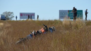 Fuerte choque sobre Ruta 25 en Chubut. Foto: Diario la Jornada