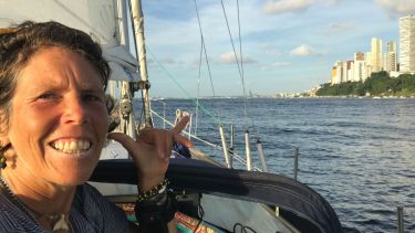 La llegada a Salvador de Bahía, en Brasil, después de 18 días. Foto: gentileza