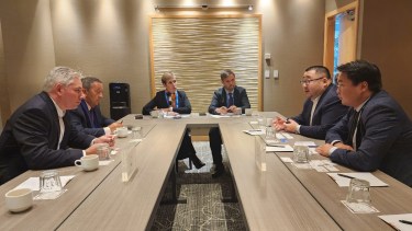 Los representantes del gobierno provincial se reunieron con potenciales inversores. Foto: gentileza. 