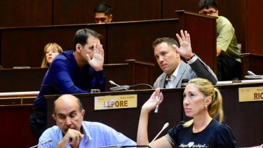 Los proyectos de Ficha Limpia los presentaron Rolando Figueroa y el bloque PRO. Foto: Matías Subat