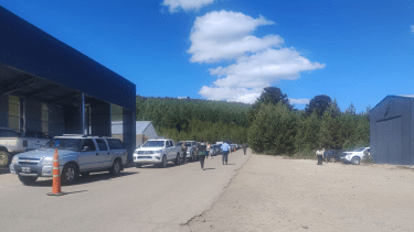 El paso Icalma ayer domingo. Foto: gentileza.