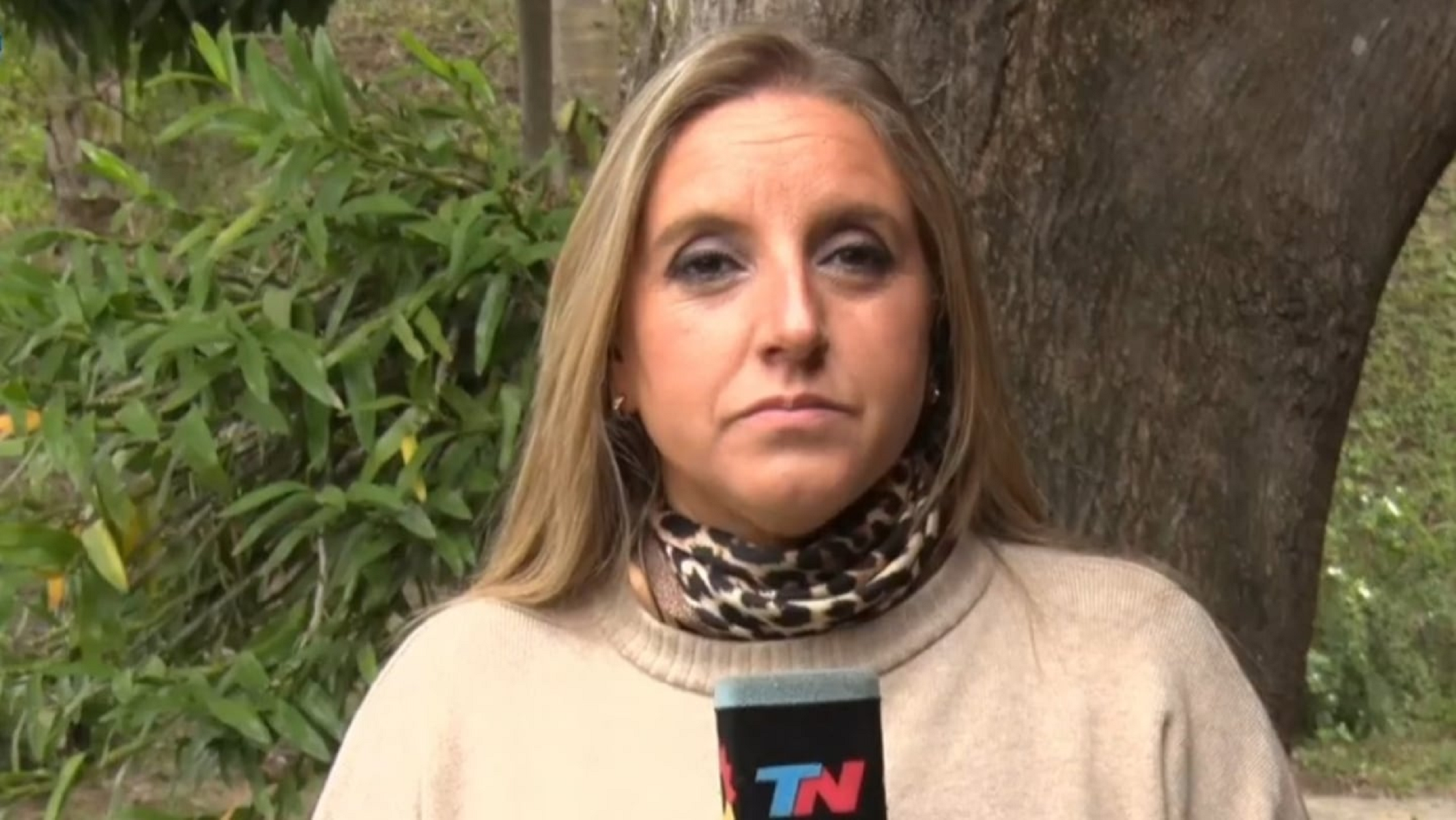 El incómodo momento de Paula Bernini de TN en el temporal de Bahía ...