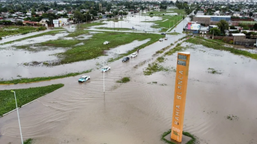 Temporal en Bahía Blanca. Foto: gentileza. 