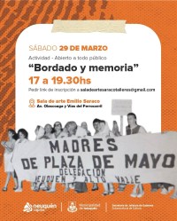 Imagen Taller “Bordado y Memoria”
