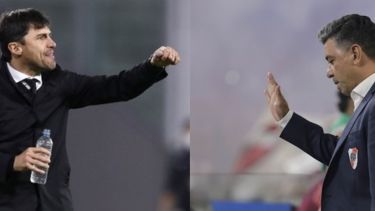 El Cacique Medina y Marcelo Gallardo, frente a frente.