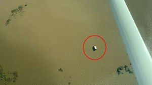 Temporal en Bahía Blanca: así quedó la camioneta en la que viajaba el chofer de Viedma