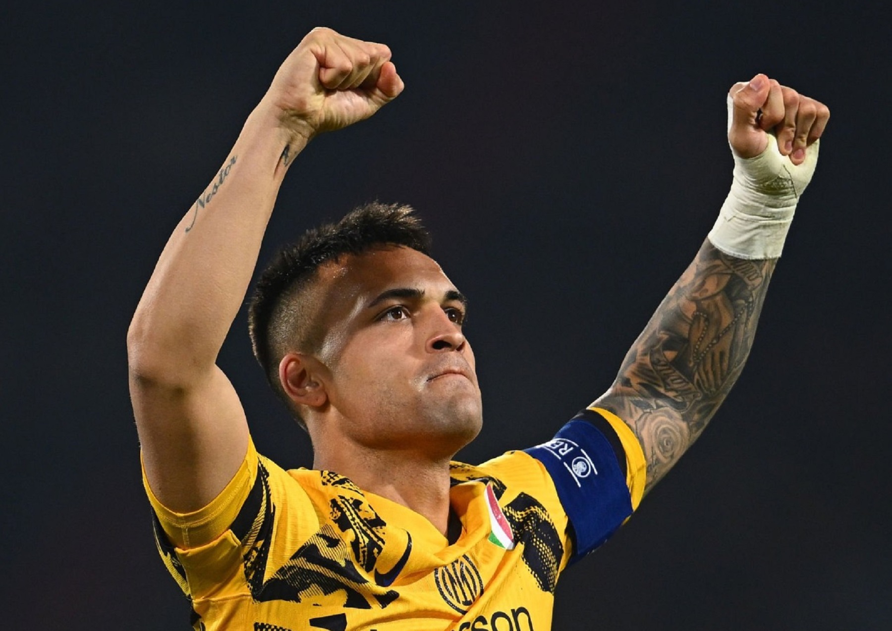 Lautaro Martínez no ingresó de titular en Inter por la Champions League.
