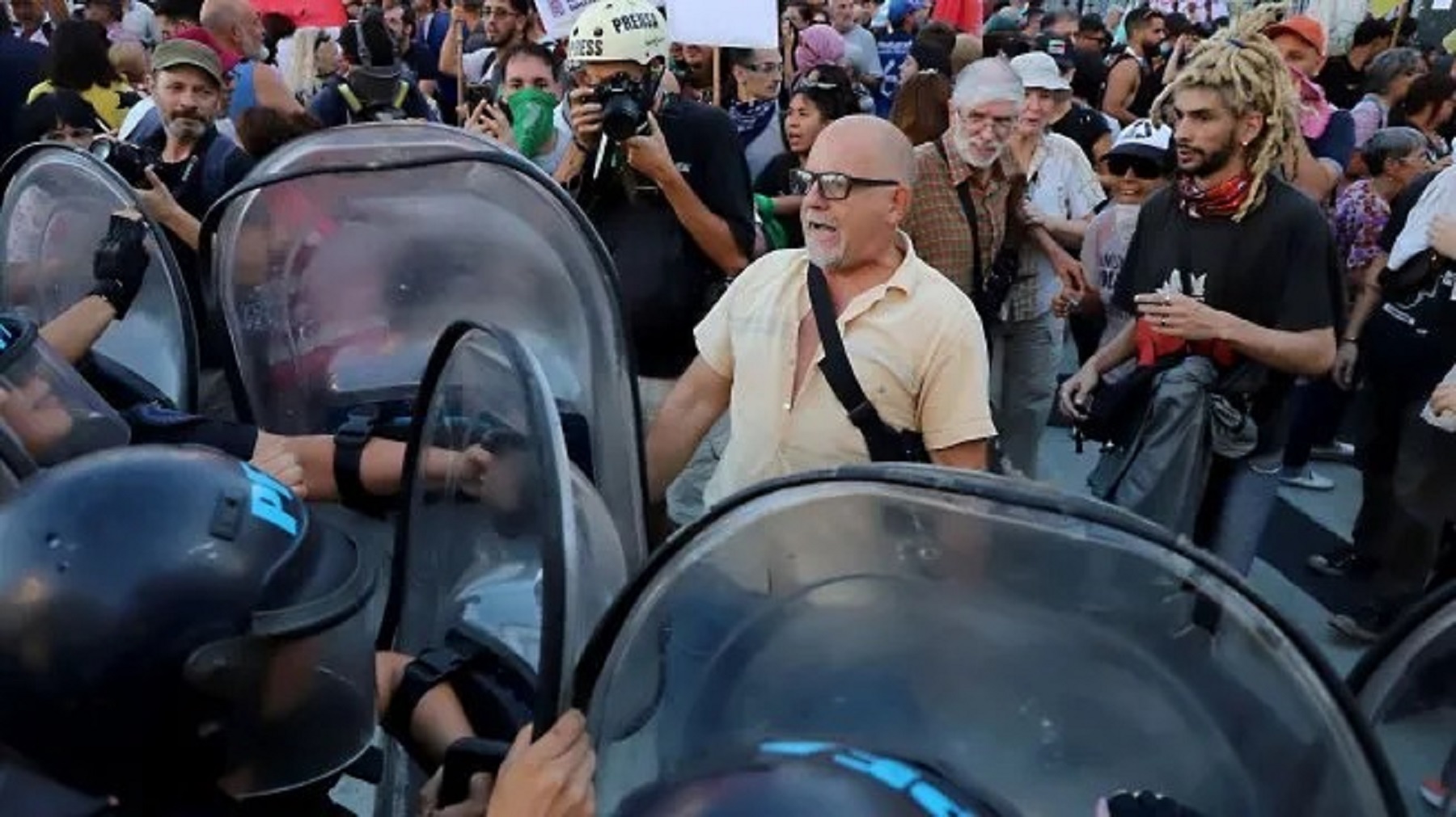Marcha de los jubilados. Foto: gentileza Ámbito. 