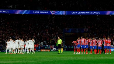 Real Madrid le ganó por penales al Atlético Madrid. Foto: AFP.