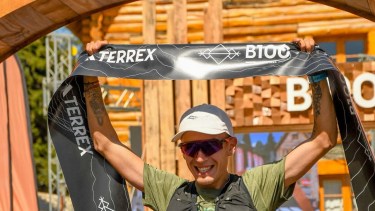 Ignacio Reyes ganó en los 42K de la carrera de montaña Bariloche 100.