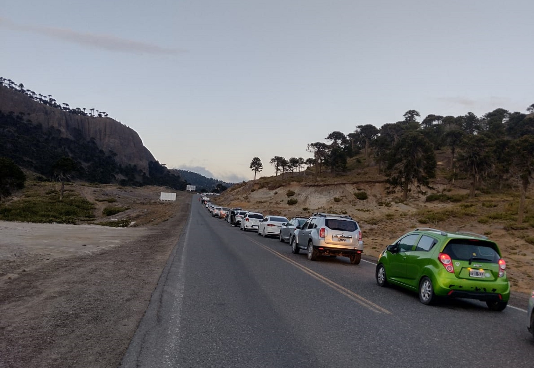 Largas filas en los pasos de Neuquén a Chile: los colectivos demoran hasta 2 horas en pasar, cómo está el tránsito en Pino Hachado