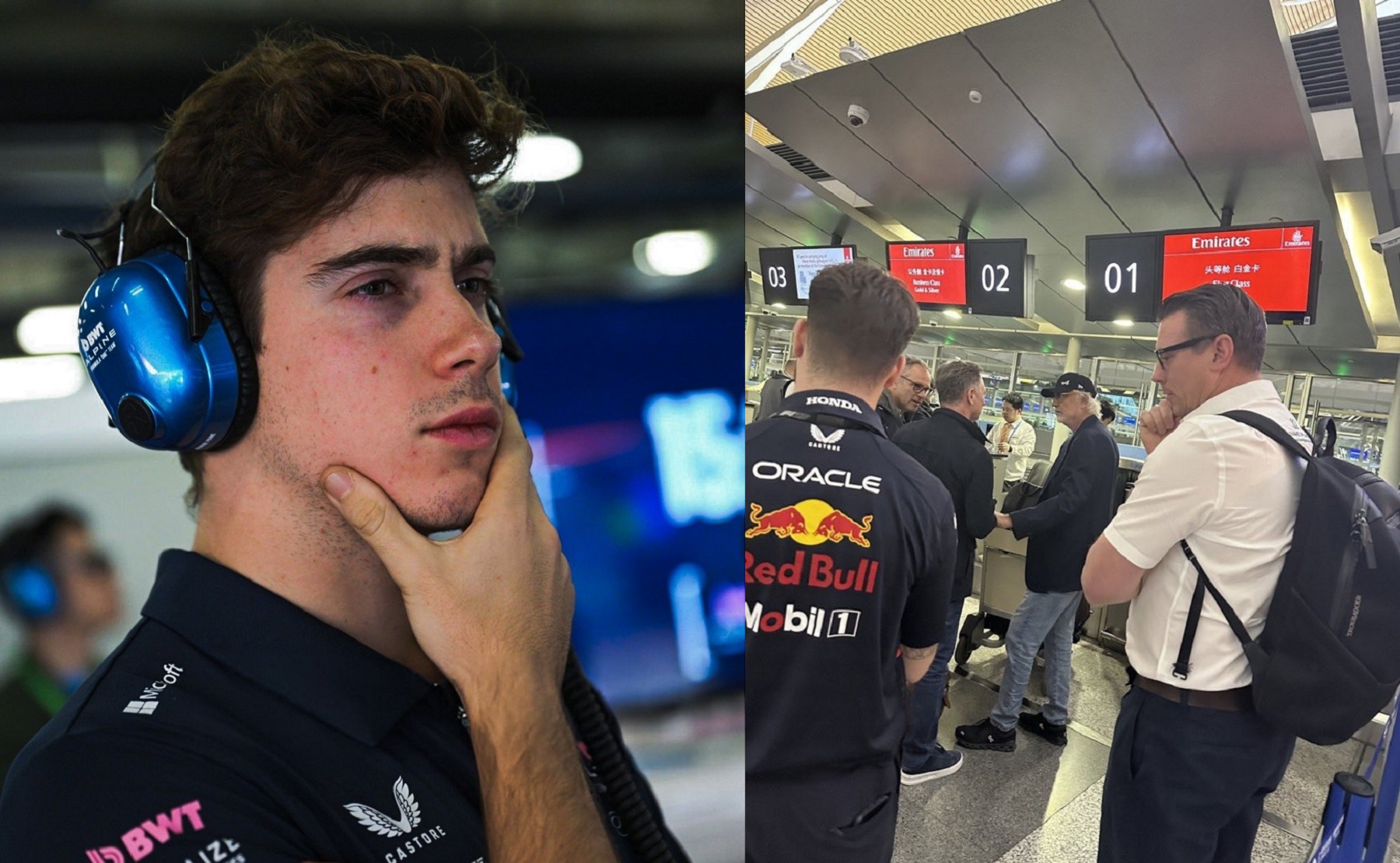 Colapinto a la espera. Flavio Briatore estuvo reunido con los asesores de Red Bull.