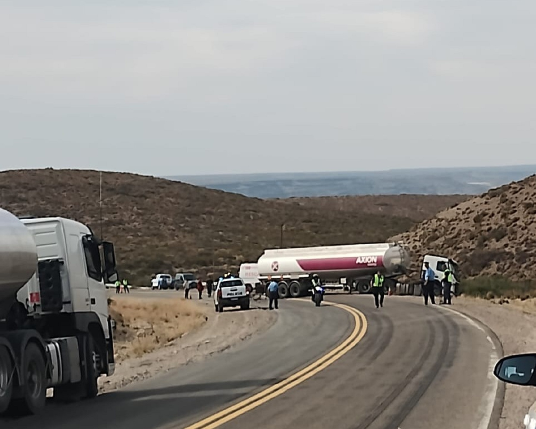 Choque fatal en la Ruta 237. Foto: gentileza Juan Franco. 