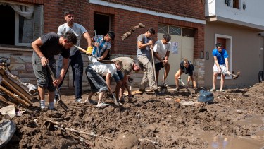En Bahía Blanca el agua arrasó con todo  buscando la salida al mar. Foto: Pablo Presti